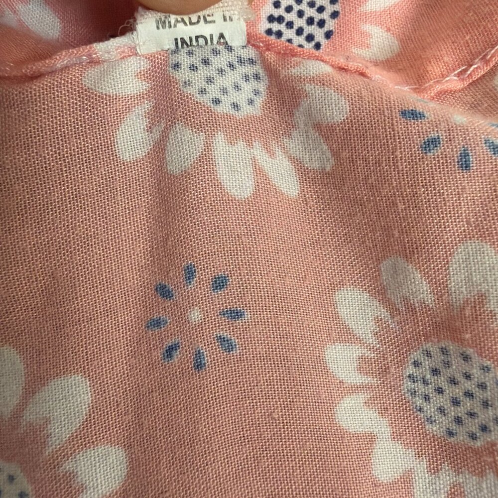 Vtg Nightgown Womens XL Pink Daisy Embroidered Lace CottageCore Traditional Maxi - Picture 4 of 7